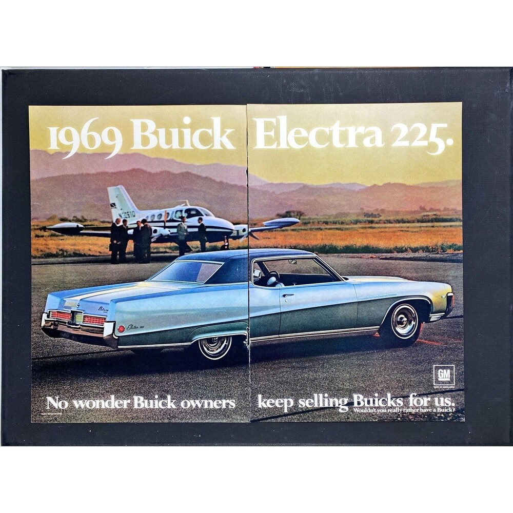 Buick Electra 225 "Wouldn't You Really Rather Have a Buick" 2 Page Print Ad 1969